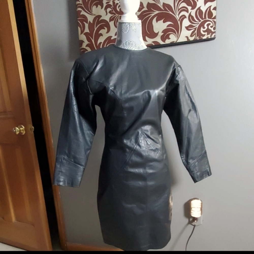 Vintage leather dress